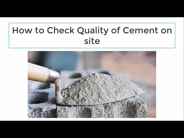 Field test of Cement in Hindi || 5 Points || Only 1Minute Video || Techio Civil