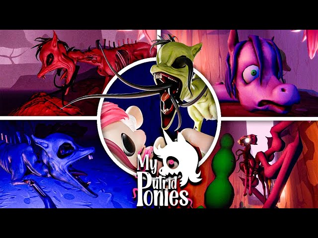 My Putrid Ponies - All Jumpscares & All Bosses