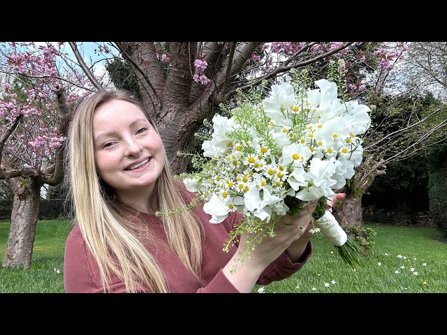 How To Make A Wedding bouquet 💐 Summer Garden Theme Bridal Bouquet Tutorial