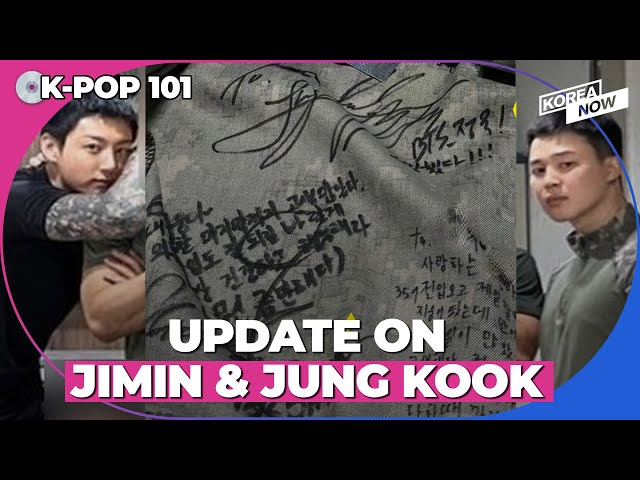 [Weekly BTS] Jimin, Jung Kook's message to senior soldiers completing military service