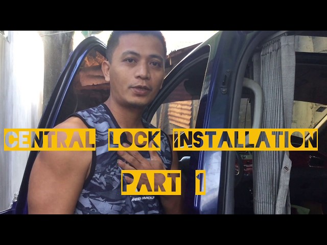 DIY- Installation of a Car Central Door Lock with Remote Control l Toyota Lucida Van l Part 1