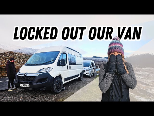 WINTER VANLIFE in SCOTLAND | LOCKED OUT of our van in the Scottish Highlands!