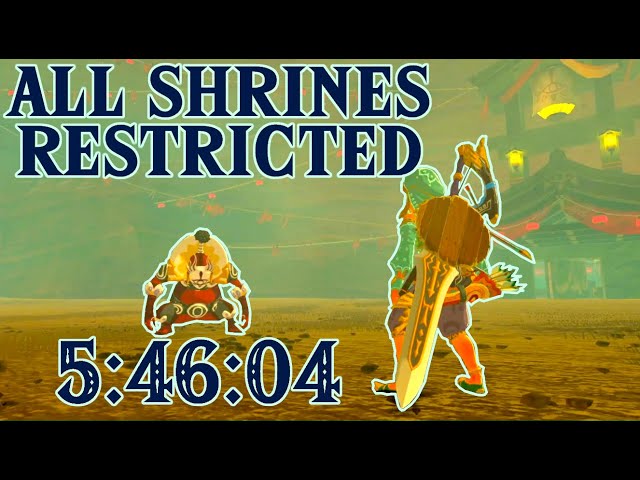 All Shrines Restricted Speedrun [Former] World Record [Apr. 16, 2024] 5:46:04