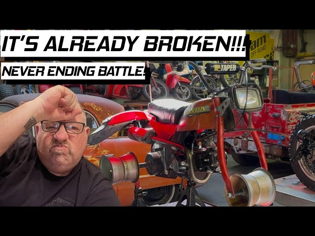 1985 HONDA ATC70 125cc Upgrade Build - Seat, Tank and Exhaust Mounted - Part 4 - Episode #88