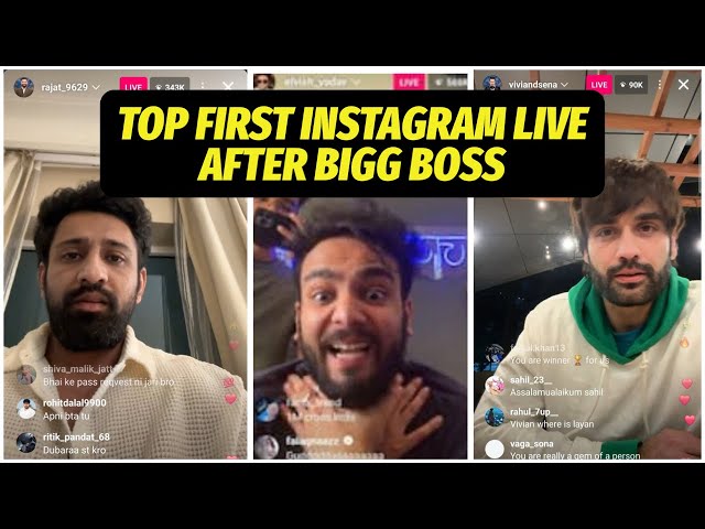 Bigg Boss 18 Live Rajat To Vivian, Elvish Yadav to MC Stan top Record First Instagram LIVE after  BB