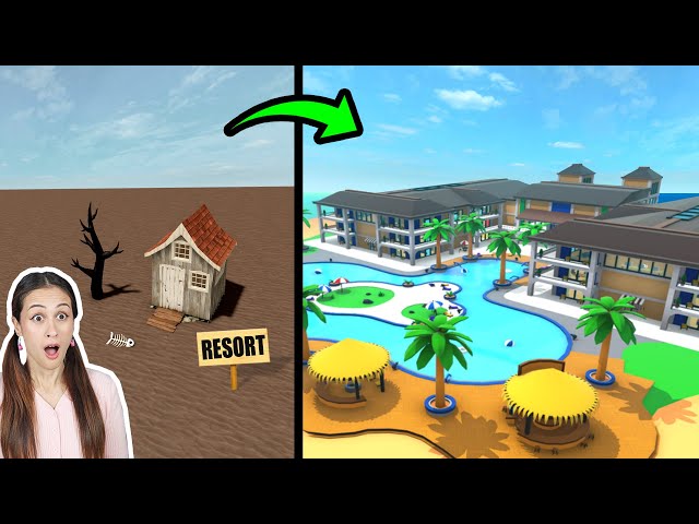 €1 TOT €1.000.000 VAKANTIE RESORT CHALLENGE! - MEGA RESORT TYCOON (Roblox) || SpeelXL