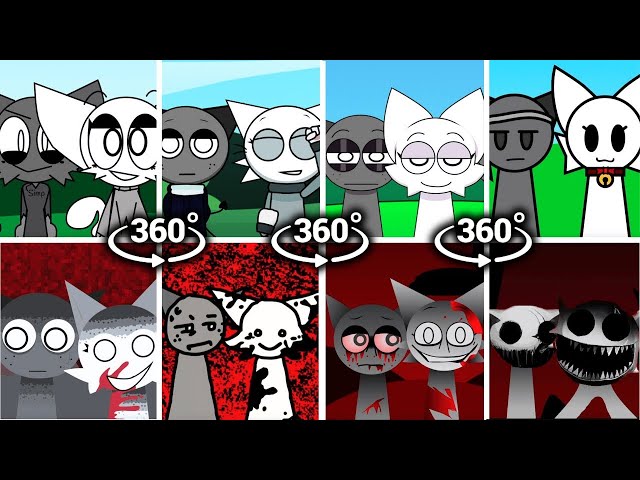 360° Incredibox - Sprunki but MIX WENDA and GRAY in ALL Different Mods