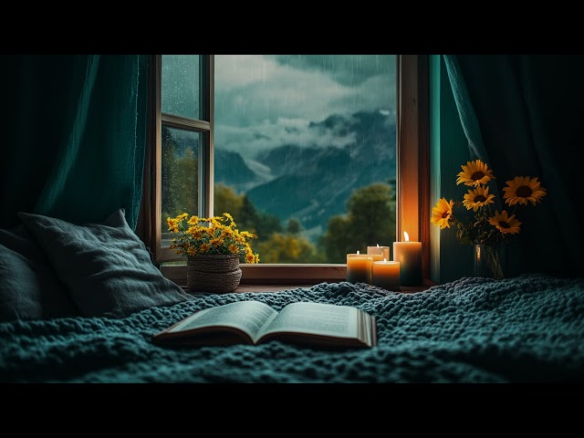 Nature’s Rain Symphony: Ambient Rain Sounds on Window for Deep Sleep, Relaxation, and Mental Clarity