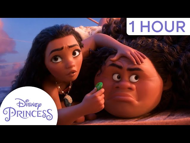 Best of Moana & Maui's Wild Adventures | 1-Hour Compilation | Disney Princess