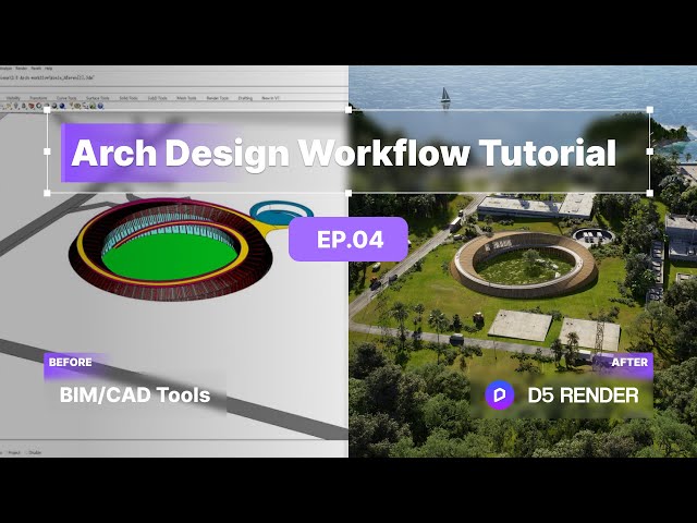 Architecture Design Workflow Tutorial EP.04 | Environment, AI Post-processing | D5 Render