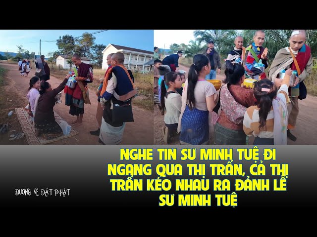 NGHE TIN SƯ MINH TUỆ ĐI NGANG QUA THỊ TRẤN, CẢ THỊ TRẤN KÉO NHAU RA ĐẢNH LỄ SƯ MINH TUỆ