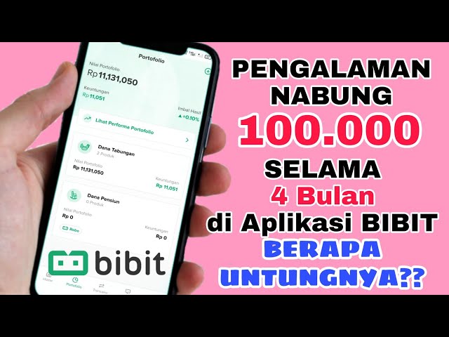 HASIL INVESTASI REKSADANA BIBIT 100.000 SELAMA 4 BULAN || REVIEW JUJUR! (Bibit 100 ribu)