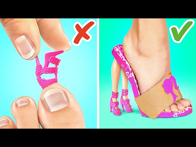 Shoes Made out of Babi's Feet?  👠 *Cool Gadgets And Crafts With Barbie*