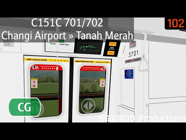 [OpenBVE][KSFC CGL?!] KSF C151C [701/702] - CG2 Changi Airport » CG Tanah Merah (CGL)