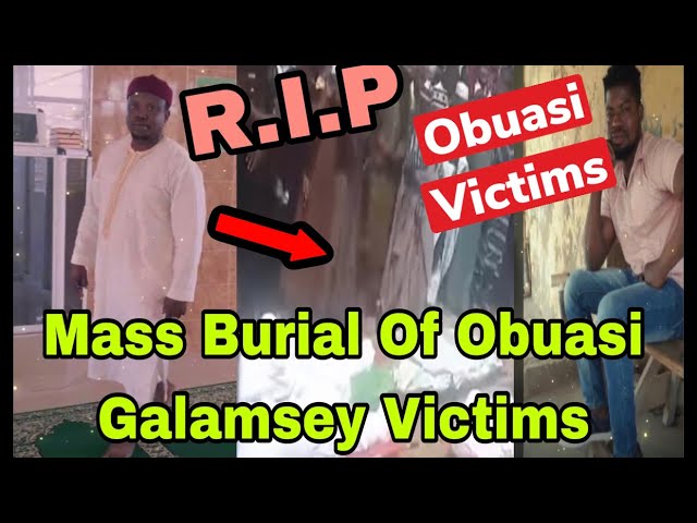 BREAKING: T£ARS FLOW AS  OBUASI GALAMSEY MEN GET MASS BURIAL🔥