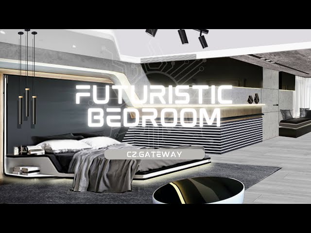 FUTURISTIC BEDROOM DESIGN - BEDROOM MAKEOVER TOUR - CREATIVE & FUNCTIONAL