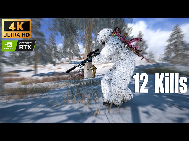 PUBG : 12 KILLS VIKENDI - ULTRA GRAPHICS 4K GAMEPLAY (No Commentary)