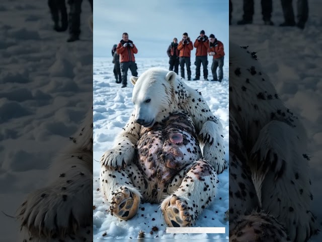 Barnacles: A New Challenge for Polar Bear Survival  #animals #survival #wildlife #polarbear #shorts