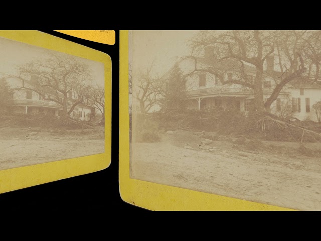 Hiram Hill House, Williamsburg MA, Mill River Flood 1874 (VR 3D still-image)