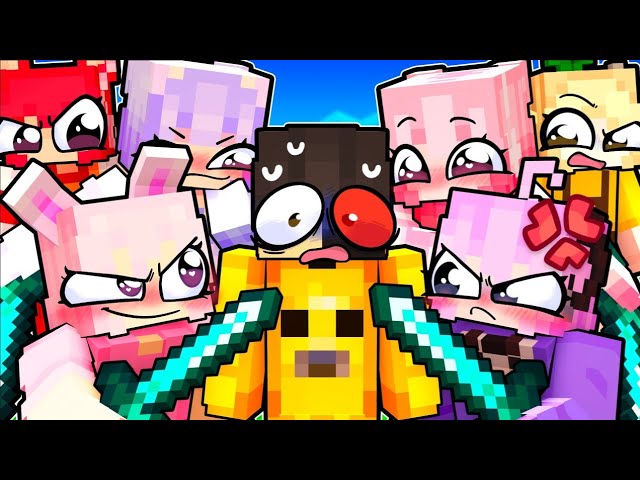 Etho Vs 10 FANGIRLS in Minecraft