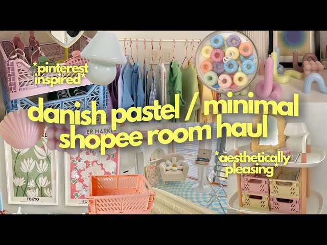 AESTHETIC PINTEREST / DANISH PASTEL / NORDIC / KOREAN SHOPEE ROOM & HOME DECOR HAUL | Alyssa Lyanne