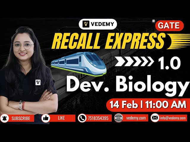 GATE Recall Express | Developmental Biology | Jyoti Kumari | Complete Recalling | GATE XL |