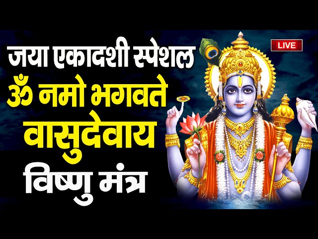 LIVE :  जया एकादशी स्पेशल  - ॐ नमो भगवते वासुदेवाय - Om Namo Bhagavate Vasudevaya - Vishnu Mantra