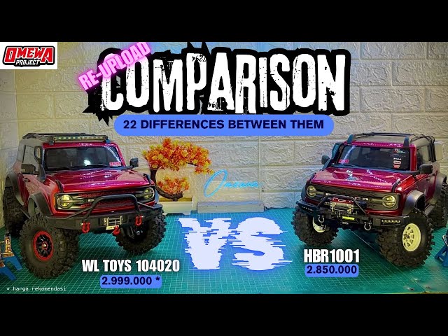 WL Toys Liema 104020 VS HB R1001 Ford Bronco Similar Looks, Different Everything! Which is the best?