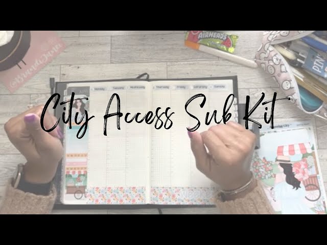 Planning City Stickers | City Access Kit Unboxing | Plan With Me | Hobonochi Cousin