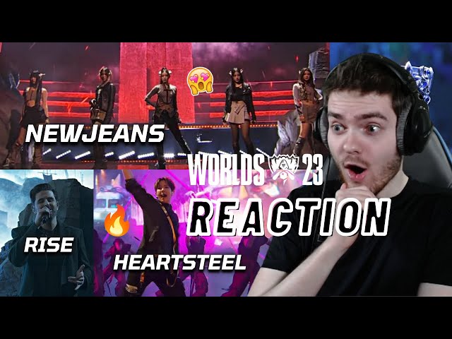 Worlds 2023 Finals Opening Ceremony - HEARSTEEL 'Paranoia' x RISE x NewJeans 'GODS' | REACTION