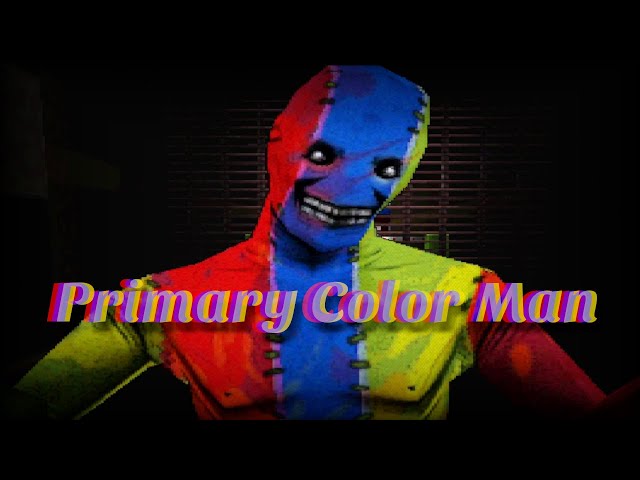 If You Saw This Dude, You Would Run Away Too! - Primary Color Man