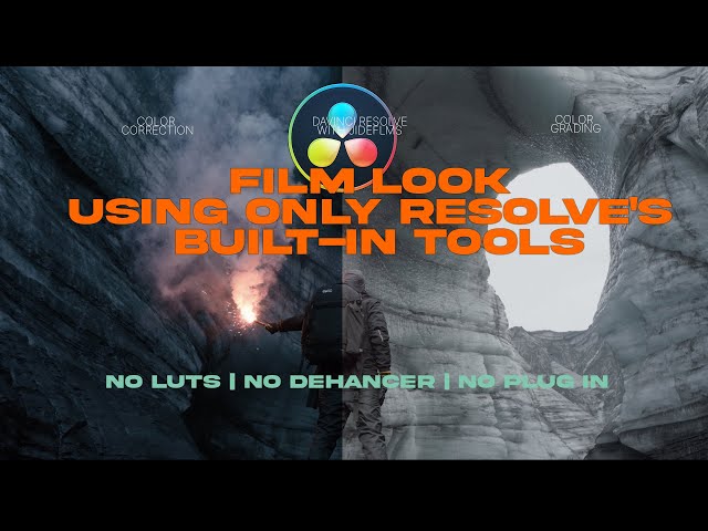 Film Look Using ONLY Resolve's Built-in Tools | No Luts | No Dehancer | 2025 Tutorial | Jidefilms