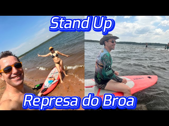 Stand Up na Praia do Broa, passeio com a Prancha Sup na Represa do Broa em Itirapina