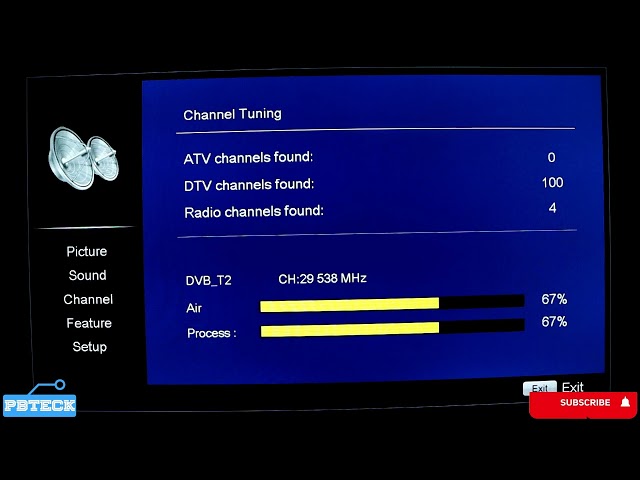 💎 How To Scan Local Digital TV Channels on AMCON Satellite Tv | Pbteck