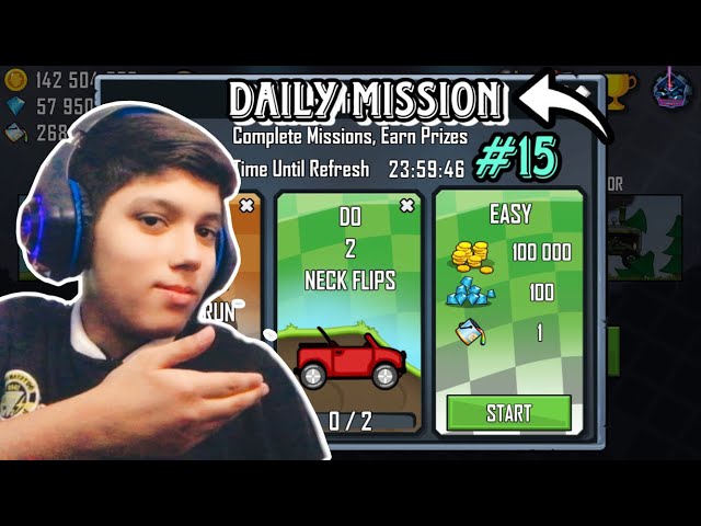 DAILY MISSION | HILL CLIMB RACING | GAMEPLAY #15 | ABDULLAH GAMING PUB