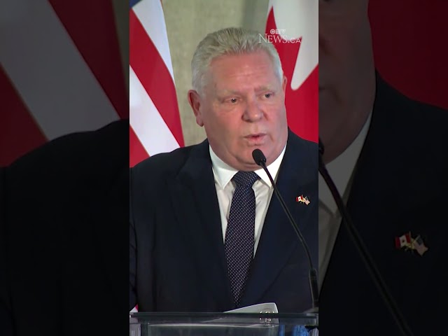 Premier Ford speaks to U.S. Chamber of Commerce on looming trade war