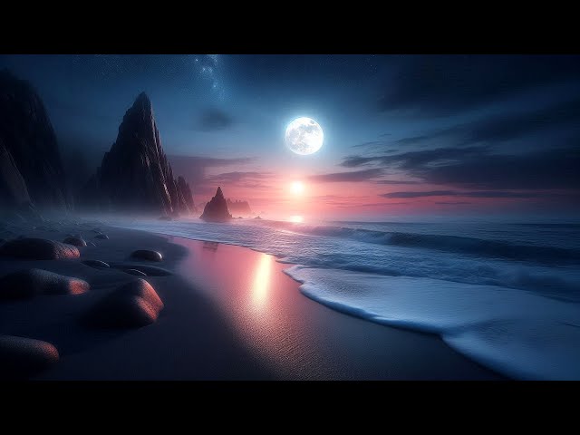 Meditation music with soft rain and bedtime melodies for deep relaxation and focus