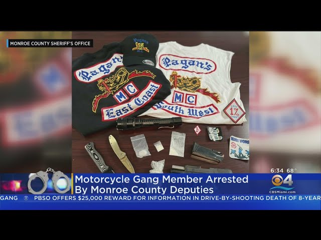 Third Member Of Pagan's Motorcycle Gang Arrested In Florida Keys