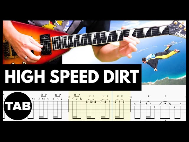 HIGH SPEED DIRT - Megadeth Guitar TAB | Lesson | Cover | Tutorial