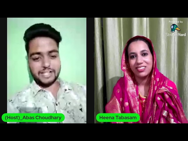 Ch Heena Tabasam || Meray sang Youtuber || Interviews | Abas Choudhary Nal |#gojrimahripehchannews