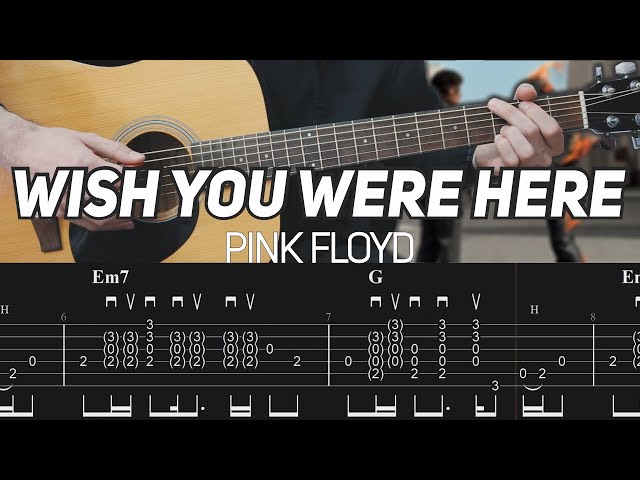 Pink Floyd - Wish You Were Here (Guitar Lesson with TAB)