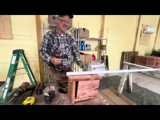 Greg details how to build your own tree swallow house.