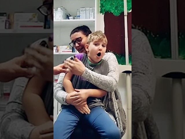 😂Kid Sings His Favourite Song After Vaccine #shorts