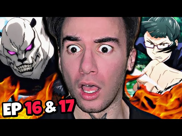 PANDA AND MAKI GOD MODE !?!? JUJUTSU KAISEN - EPISODE 16 and 17 (REACTION)