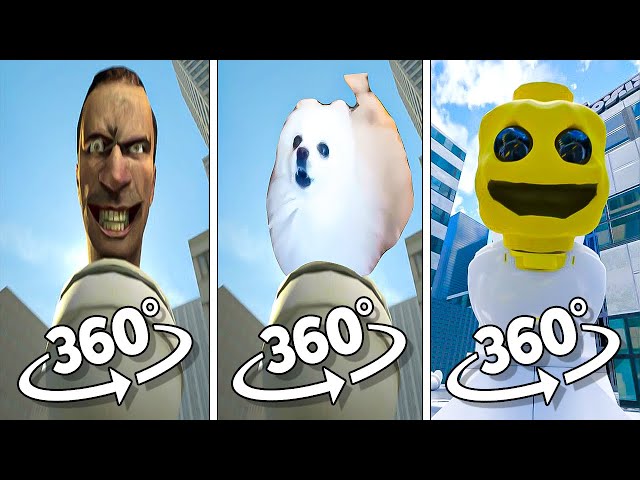 Skibidi Toilet vs Dog Toilet 26 vs Lego Skibidi | 360º VR