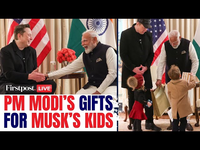 Modi Musk Meeting LIVE: PM Modi Meets Elon Musk's Family at Blair House |Modi Trump Meet |Modi in US