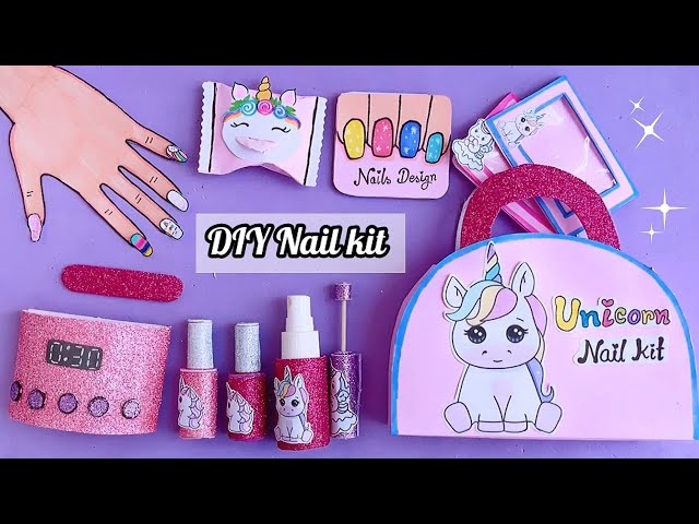 handmade paper nail kit / DIY Paper Nails | Fun crafts to make at home / easy to make / paper craft