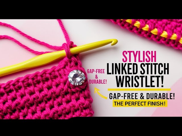 ✨ Stylish Linked Stitch Wristlet | Gap-Free, Durable & Beginner-Friendly Crochet Pattern! ✨