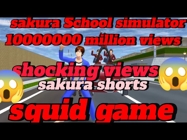 Sakura School simulator squid game viral shorts feed video 😱