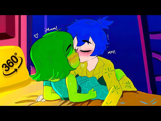 Emotional Kisses Special Evening 😏 | Joy x Disgust | Inside Out 2 Comic 360° VR